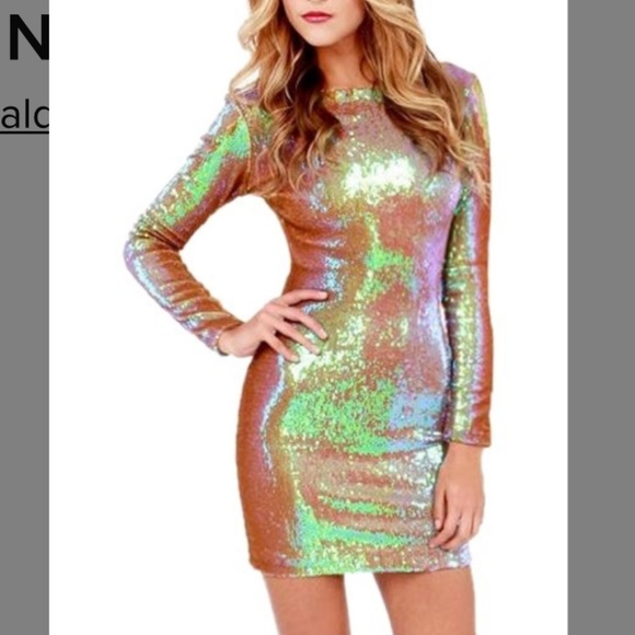 sequin night out dress